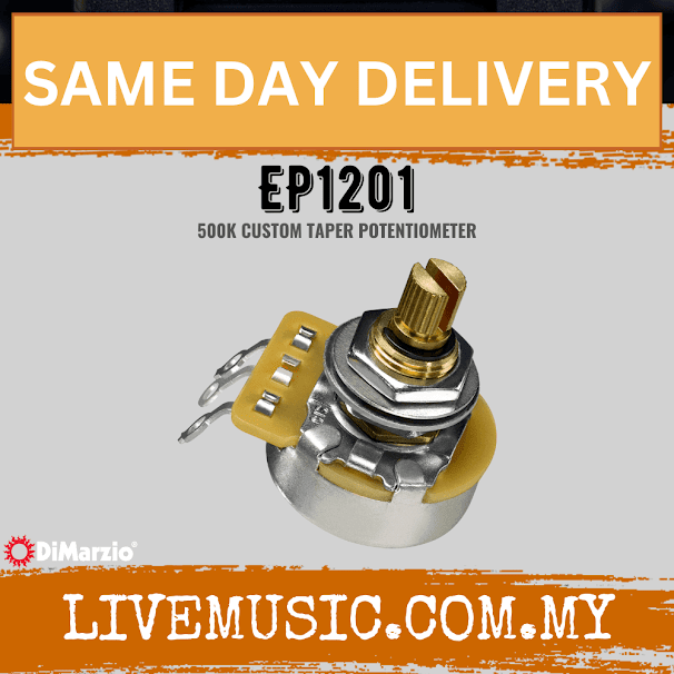 DiMarzio EP1201 500K Custom Taper Split Shaft Potentiometer (EP-1201/EP 1201)