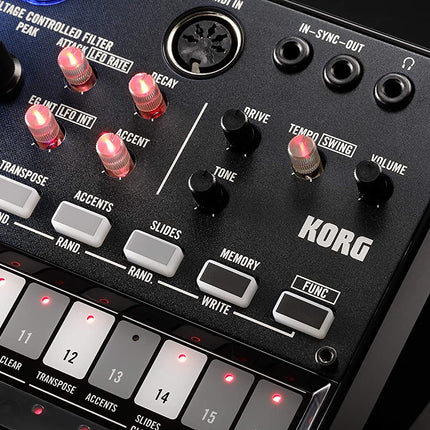 Korg Volca NuBass Vacuum Tube Synthesizer Monophonic Analog Bass Synthesizer (VolcaNuBass/Volca-NuBass)