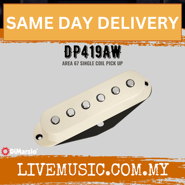 DiMarzio DP419AW Area 67 Single Coil Guitar Pickup - Aged White (DP 419AW/DP-419AW)