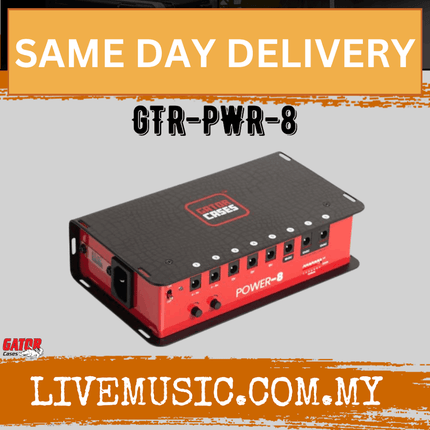 Gator GTR-PWR-8 Pedalboard Power Supply (GTRPWR8/GTR PWR 8)