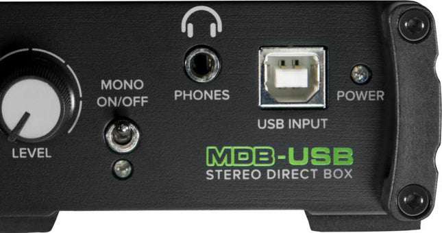 Mackie MDB-USB USB Stereo Direct Box DI Box (MDB USB/MDBUSB)