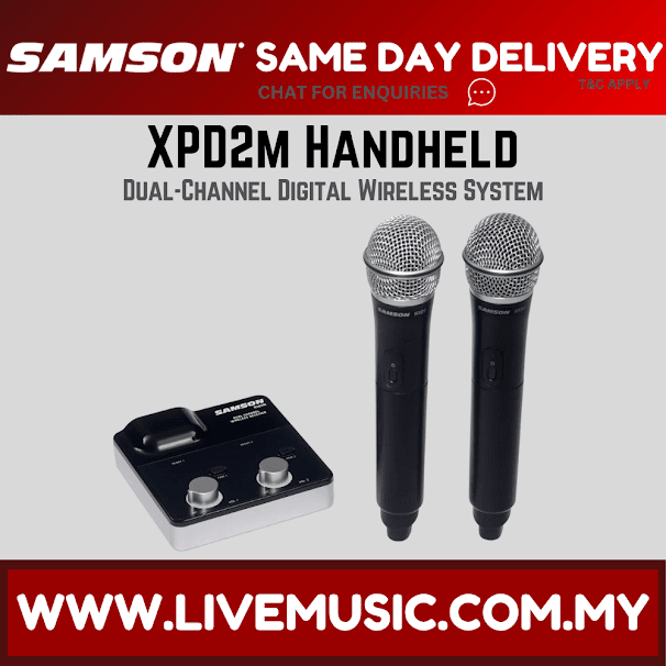 Samson XPD2m Handheld - Dual-Channel Digital Wireless (XPD 2m/XPD-2m)