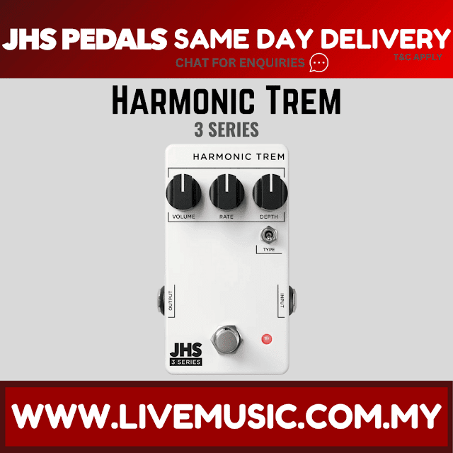 JHS 3 Series Harmonic Trem Guitar Effects Pedal