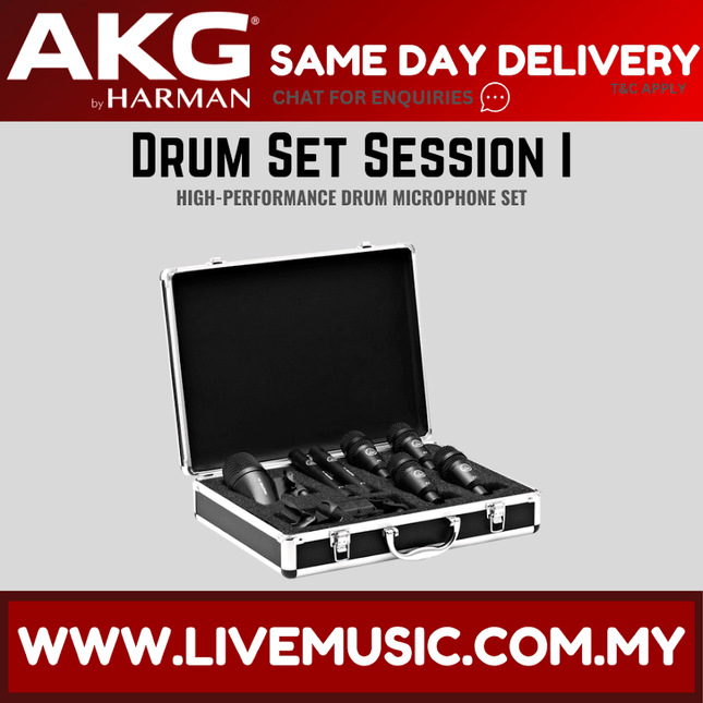 AKG Drum Set Session I High-performance Drum Microphone Set (Drumset Session 1)