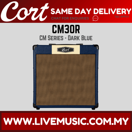 Cort CM30R-DB 30-Watt Electric Guitar Amplifier - Dark Blue ( CM30R / CM30RDB )