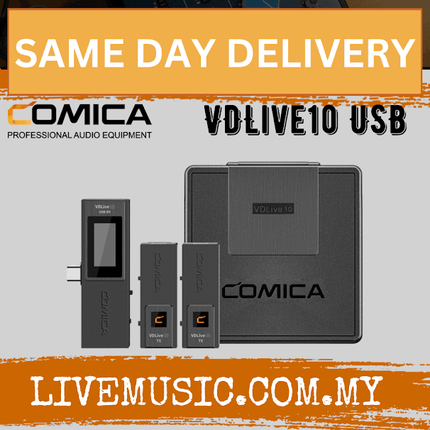 Comica Audio VDLive10 USB Ultracompact 2-Person Digital Wireless Microphone For Cameras (VDLive10-USB)