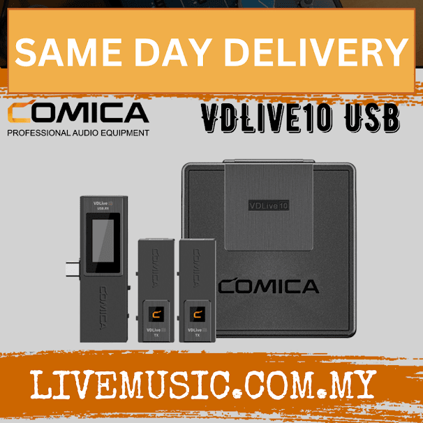 Comica Audio VDLive10 USB Ultracompact 2-Person Digital Wireless Microphone For Cameras (VDLive10-USB)