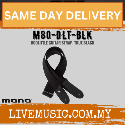 Mono M80 Doolittle Guitar Strap - Black (M80-DLT-BLK)