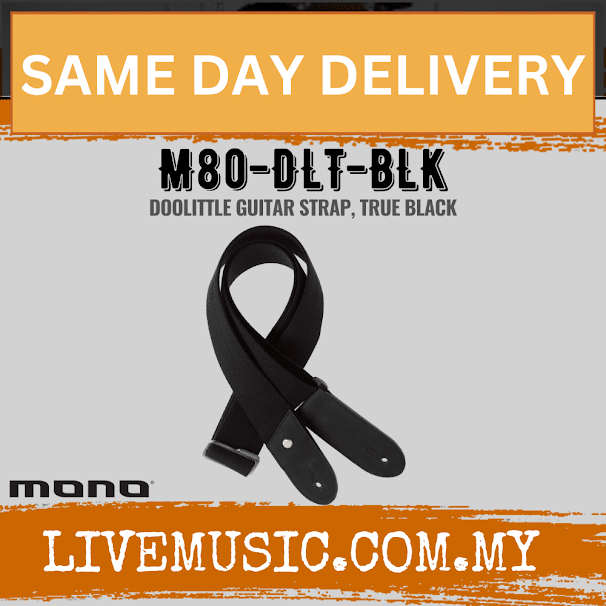 Mono M80 Doolittle Guitar Strap - Black (M80-DLT-BLK)