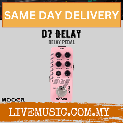 Mooer D7 Delay Pedal Guitar Effects Pedal