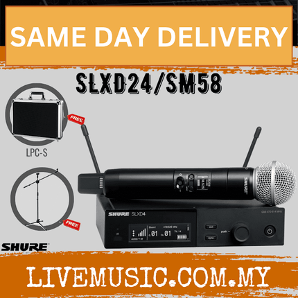 Shure SLXD24/SM58 Wireless System with SM58 Handheld Transmitter ( SLXD SLXD24-SM58 / SLXD24SM58 )