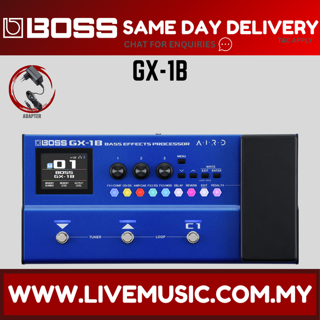 Boss GX-1B Bass Effects Processor Pedal ( GX1B GX 1B ) Replace GT1B GT-1B