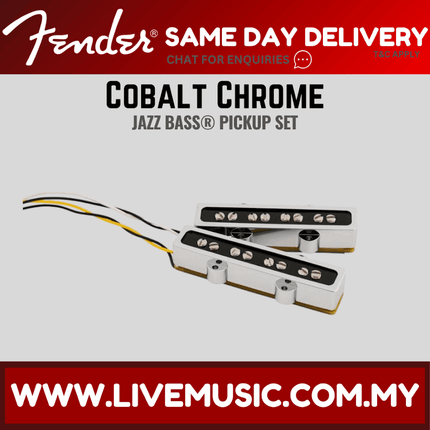 Fender Cobalt Chrome Jazz Bass Pickup Set