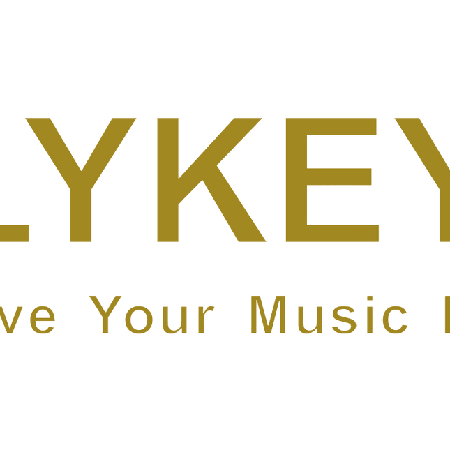 FLYKEYS logo text on cream background
