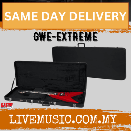 Gator GWE-EXTREME Economy Wood Case for Extreme shape Electric Guitars (GWEEXTREME/GWE EXTREME)