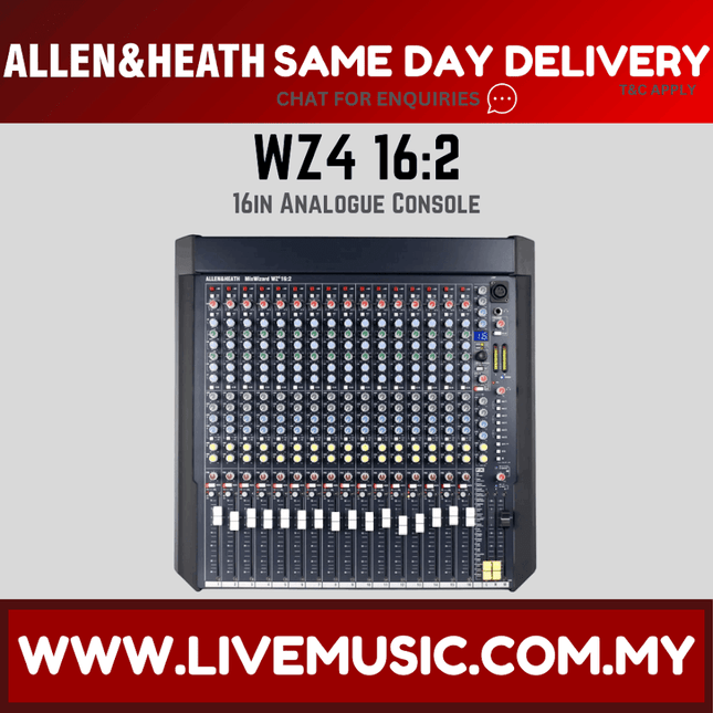 Allen & Heath MixWizard WZ4 16:2 Mixer with Effects ( Wizard 16:2 )