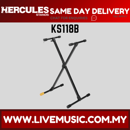 Hercules KS118B TravLite Single X Keyboard Stand (KS118B)
