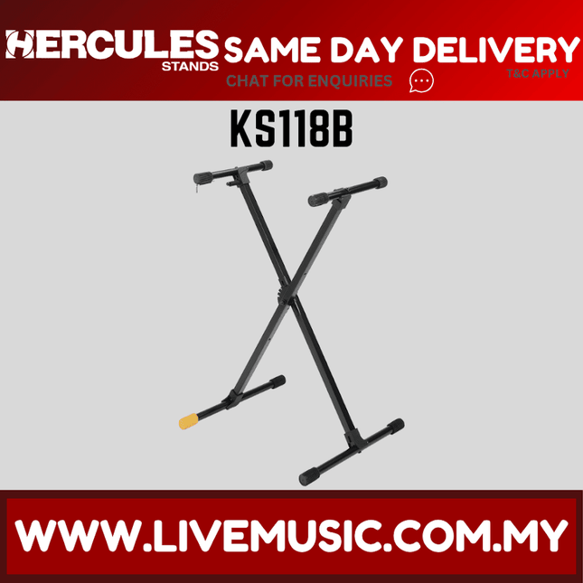 Hercules KS118B TravLite Single X Keyboard Stand (KS118B)