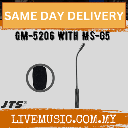 JTS GM-5206 * with MS-G5 Gooseneck microphone 6"