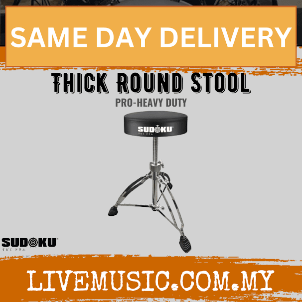 Sudoku Thick Round Drum Stool (Pro Heavy Duty)