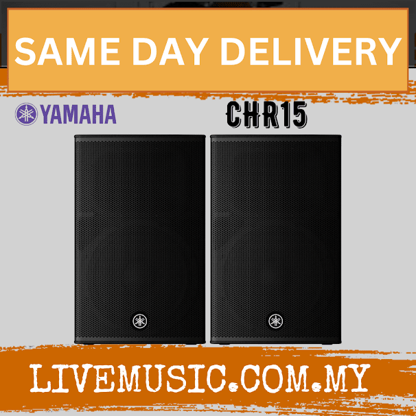 Yamaha CHR15 1000-Watt 15" Passive Speaker w/Speaker Stand - Each / Pair ( CHR15 / CHR 15 )