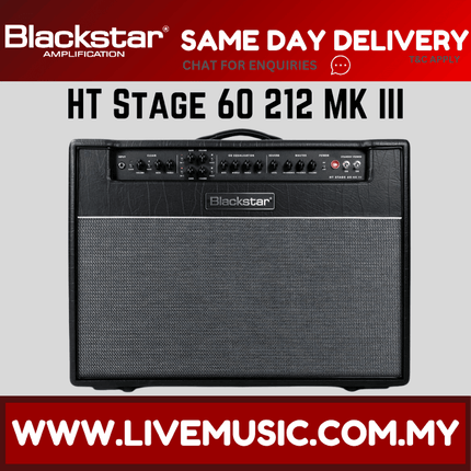 Blackstar HT Stage 60 212 MK III 2 x 12-inch 60-watt Tube Combo Amp (HTSTAGE60212/HT-STAGE60 212)