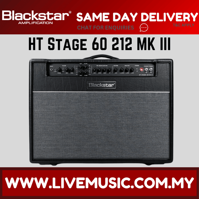 Blackstar HT Stage 60 212 MK III 2 x 12-inch 60-watt Tube Combo Amp (HTSTAGE60212/HT-STAGE60 212)