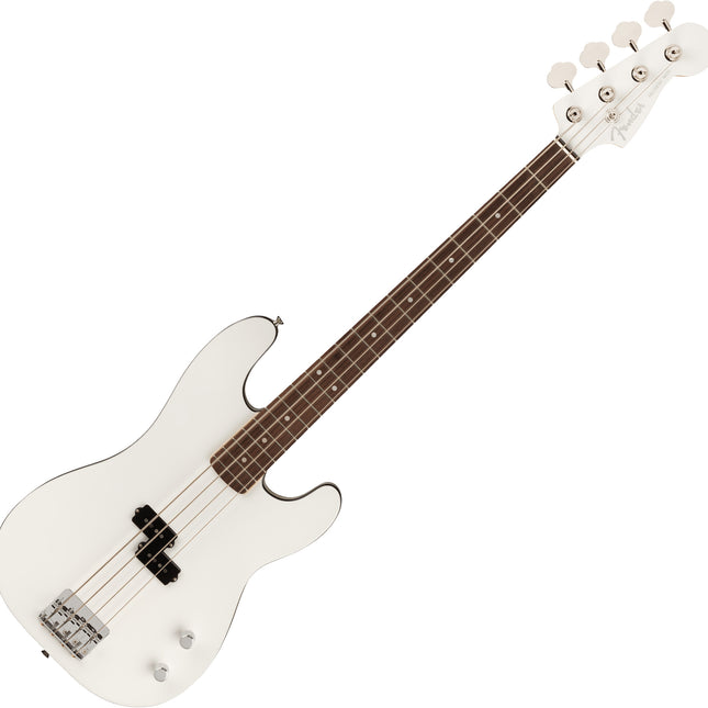 Fender Aerodyne Special Precision Bass Guitar, RW FB, Bright White