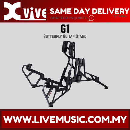 Xvive Audio G1 Butterfly Lightweight Aluminum Guitar Stand ( G 1 G-1 )