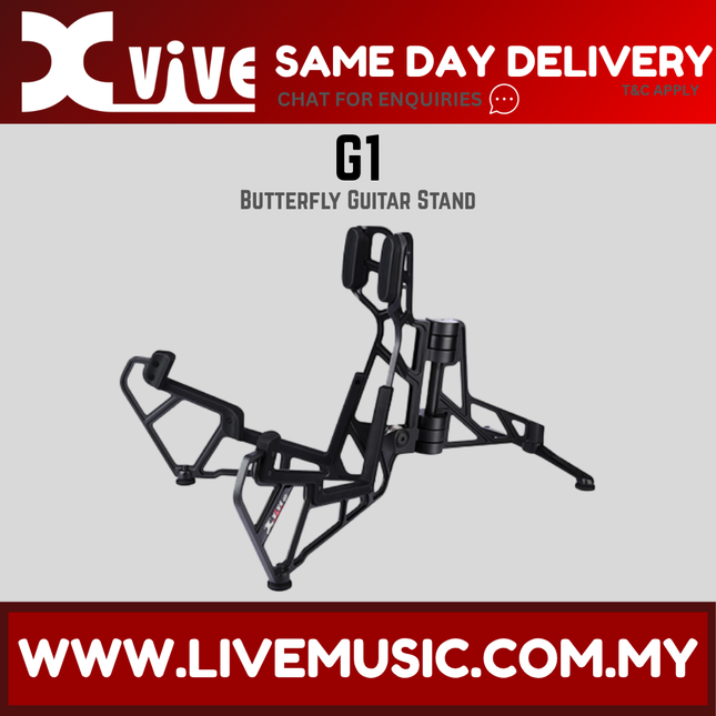 Xvive Audio G1 Butterfly Lightweight Aluminum Guitar Stand ( G 1 G-1 )