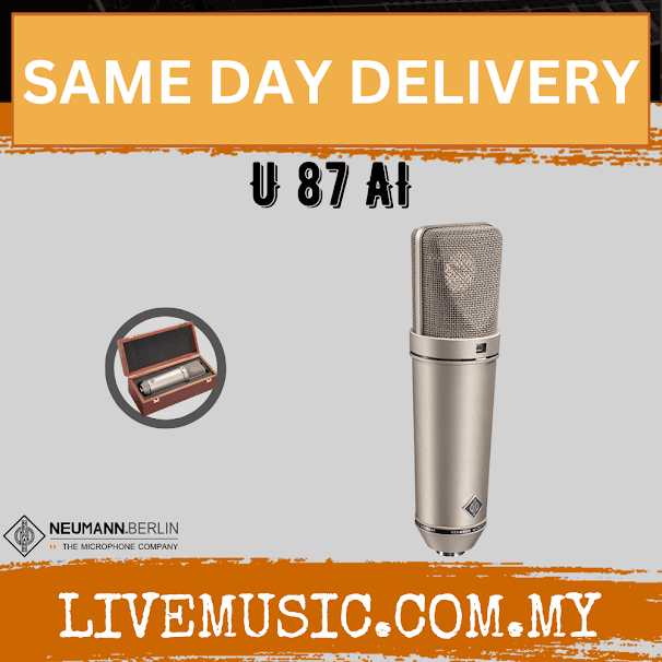Neumann U 87 Ai Large-diaphragm Condenser Microphone - Matte Black/Nickel (U87Ai / U87 Ai)