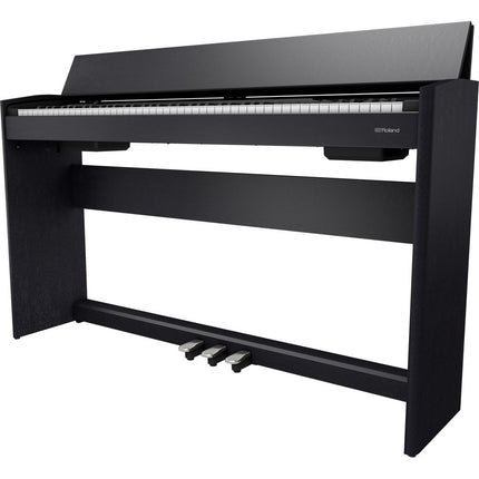 Roland F-701 *NEW MODEL* 88-key Digital Home Piano with RH5 Headphone - Black (F701/F 701/RH-5) Replace For F-140R/F140R