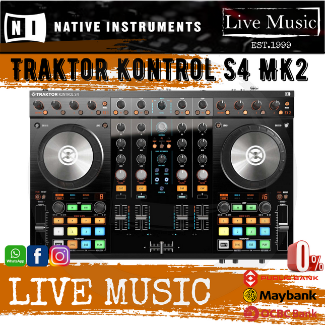 Native Instruments Traktor Kontrol S4 MK2 DJ Controller (S-4/S 4)