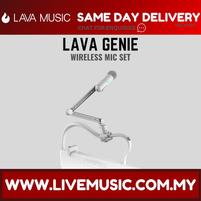 LAVA GENIE Wireless Microphone - White ( GENIEMIC / GENIE MIC )