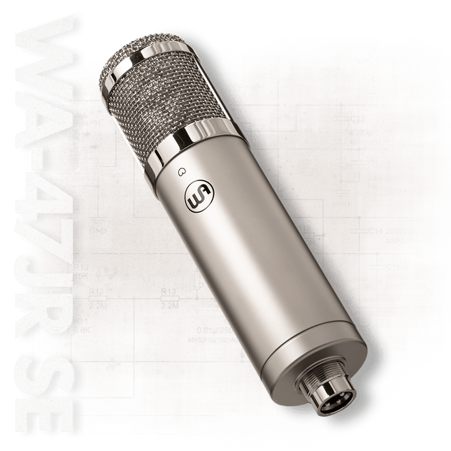 Warm Audio WA-47JR SE Large-Diaphragm FET Condenser Microphone, Nickel ( WA 47JR SE WA47JRSE )