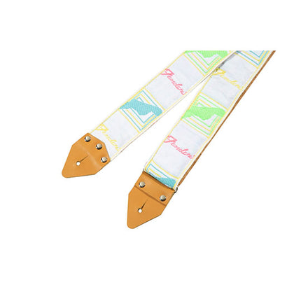 Fender Japan Hama Okamoto Signature Guitar Strap, White/Yellow/Pink/Blue/Grey ( Hama-Okamoto / HamaOkamoto )