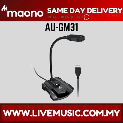 Maono AU-GM31 Computer USB Condenser Microphone for Gaming ( AU GM31 / AUGM31 )