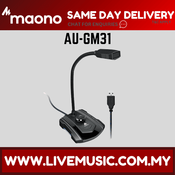 Maono AU-GM31 Computer USB Condenser Microphone for Gaming ( AU GM31 / AUGM31 )