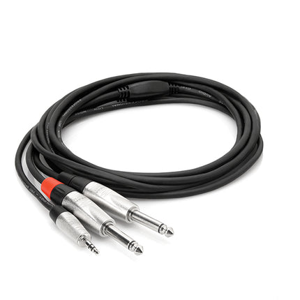 Hosa HMP-006Y Pro Y Cable, 3.5mm TRS to 1/4inch, 6ft (HMP006Y/HMP 006Y)