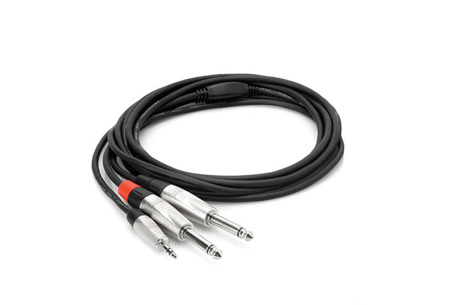 Hosa HMP-006Y Pro Y Cable, 3.5mm TRS to 1/4inch, 6ft (HMP006Y/HMP 006Y)