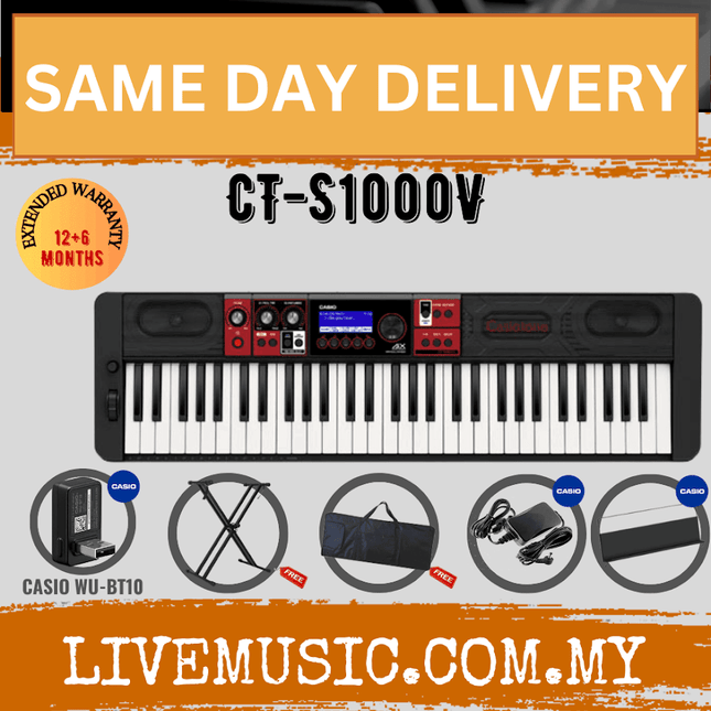 Casio Casiotone CT-S1000V 61-key Arranger Keyboard With Headphone ( CTS1000V / CT S1000V)