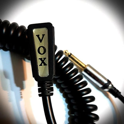 Vox VCC90 9M Vintage Coiled Guitar Cable - Black (VCC-90)