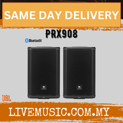 JBL PRX908 8-inch Powered Loudspeaker With Speaker Stand And Cable - Each / Pair ( PRX-908 / PRX 908 )