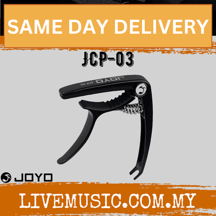 Joyo JCP-03 Light Capo with Built in Bridge Pin Puller for Acoustic and Electric Guita - Black ( JCP03 / JCP 03 )