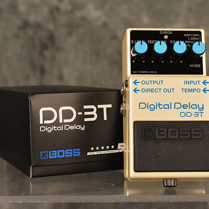 Boss DD-3T Digital Delay Effect Pedal For Electric Guitar with Tap Tempo (DD3T DD 3T)