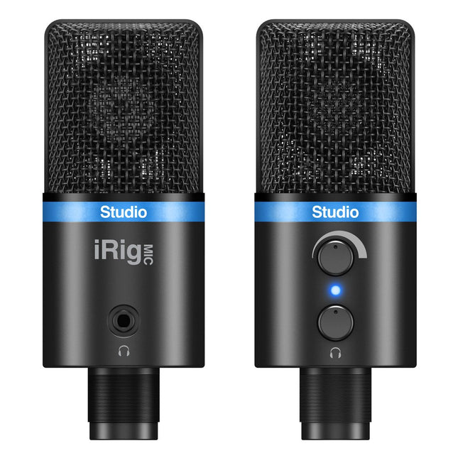 IK Multimedia iRig Mic Studio - Compact Studio Digital microphone - Black
