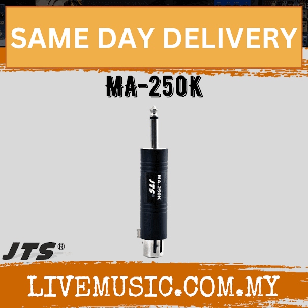 JTS MA-250K Low to High Impedance Matching Transformerr For Microphone ( MA 250K MA250K)
