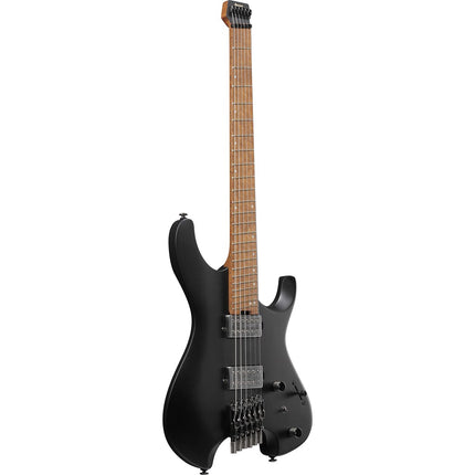 Ibanez Quest Series QX52 Headless Electric Guitar, Roasted Maple Fretboard - Black Flat (QX-52/QX52-BKF)