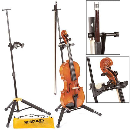 Hercules DS571BB Travlite Violin/Viola Stand (DS 571BB/DS-571BB)
