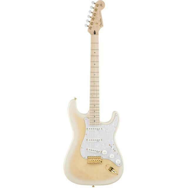 Fender Japan Ritchie Kotzen Stratocaster Electric Guitar, Maple FB, See-Through White Burst
